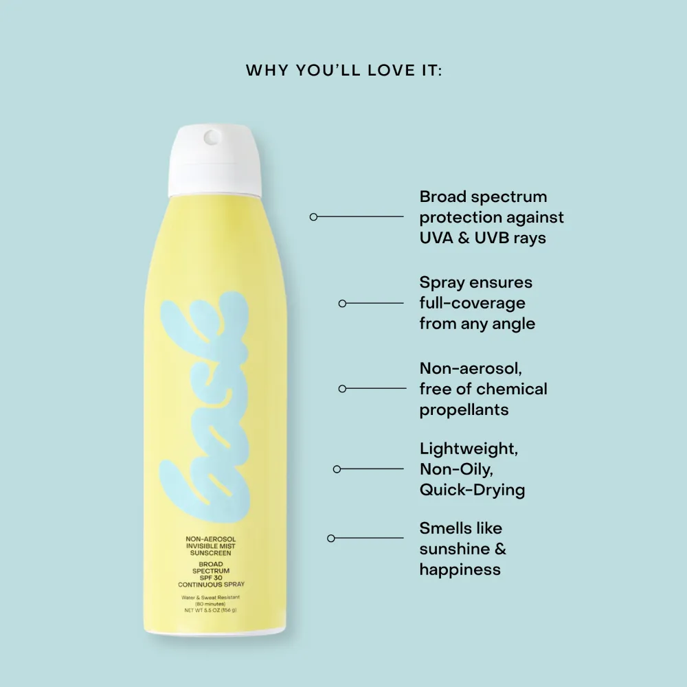 Bask SPF 30 Non-Aerosol Spray Sunscreen