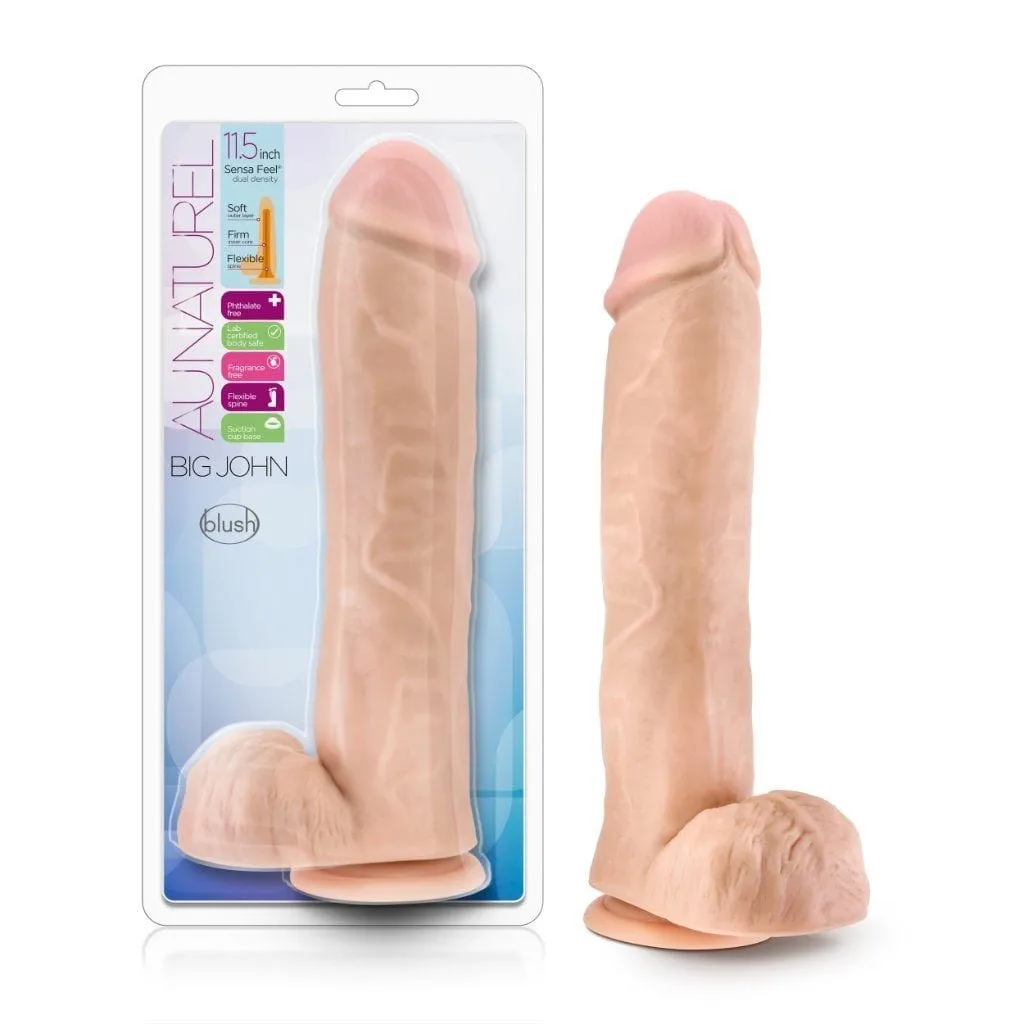 Blush Au Naturel Big John 11.5" Dildo Vanilla