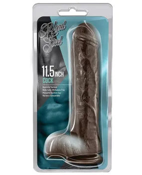 Blush Hard Steel 11.5" Cock - Brown