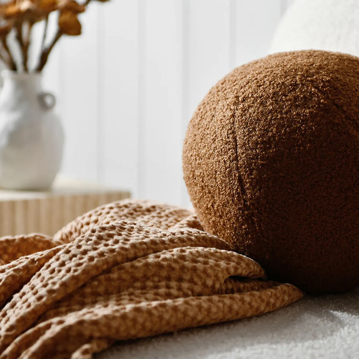 Boucle Ball Cushion