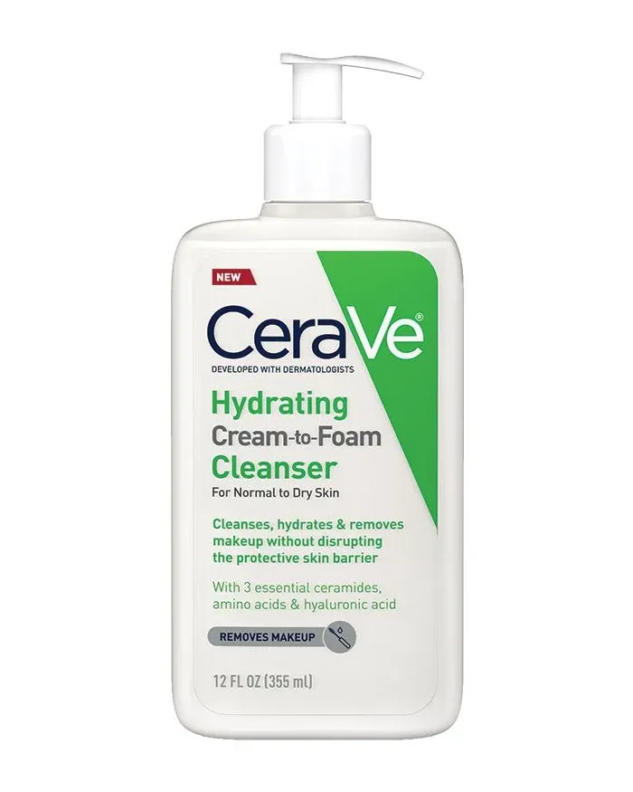 CERAVE Hyadrating Cream To Foam Cleanser For Normal To Dry Skin غسول البشرة