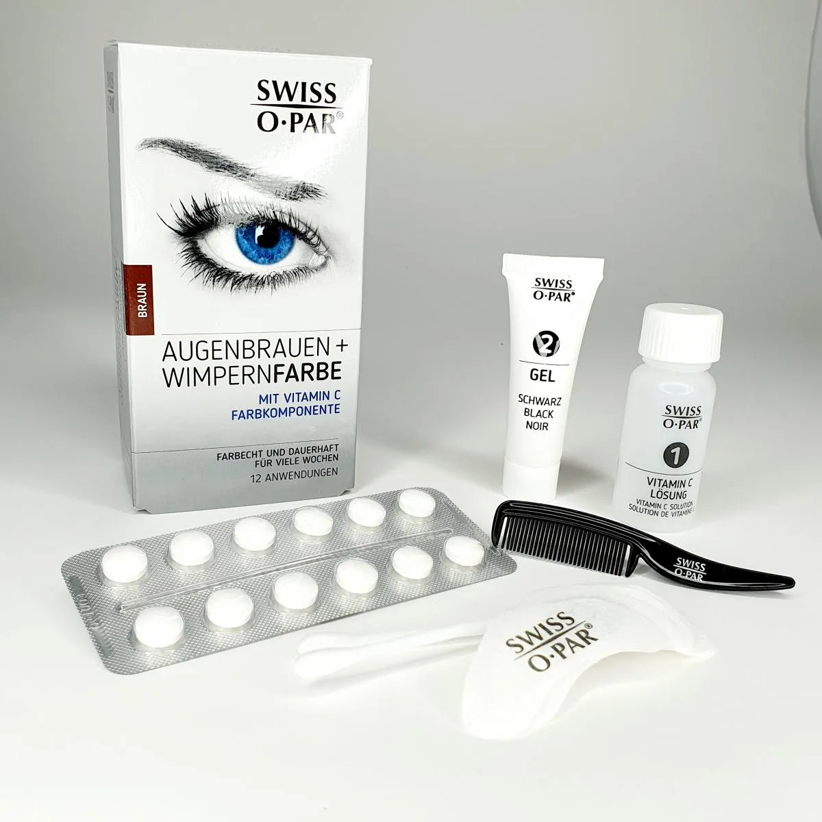 Eyebrow and Eyelash Tint 2.0 Swiss o-Par, waterproof, colorfast