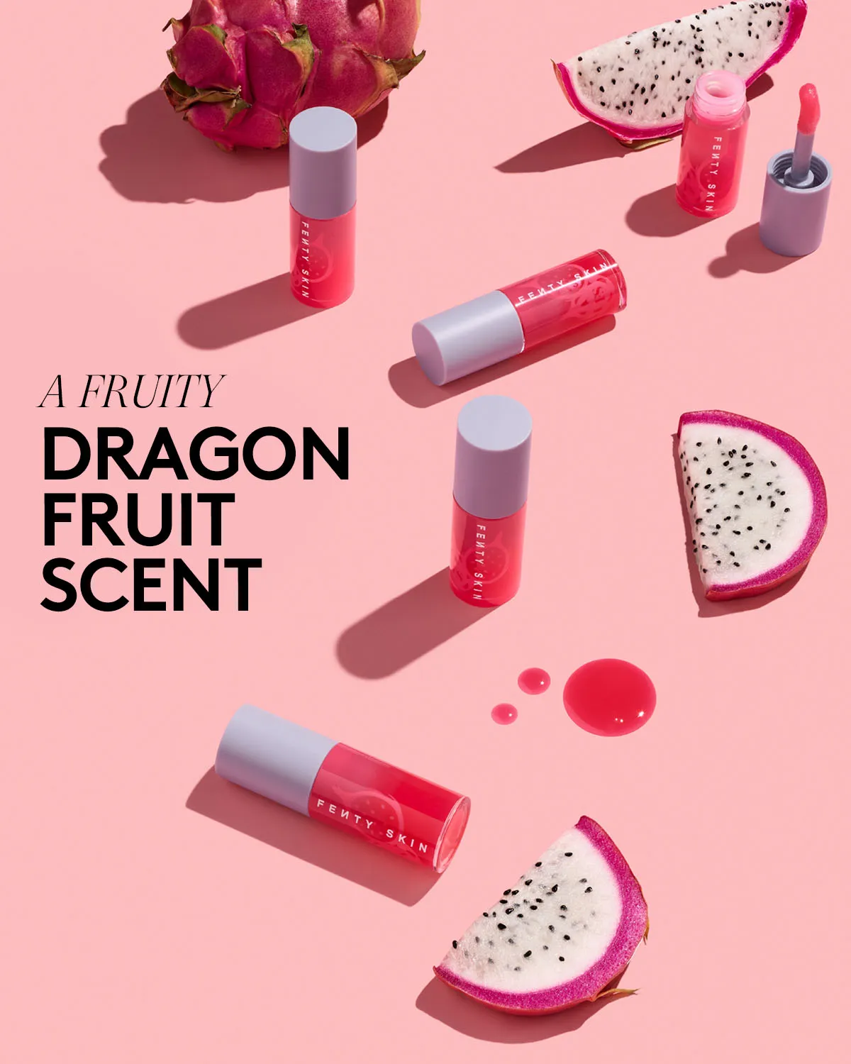 Fenty Treatz Hydrating   Strengthening Lip Oil — Dragon Fruit