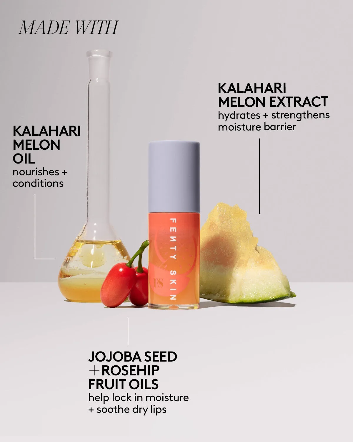 Fenty Treatz Hydrating   Strengthening Lip Oil — Kalahari Melon