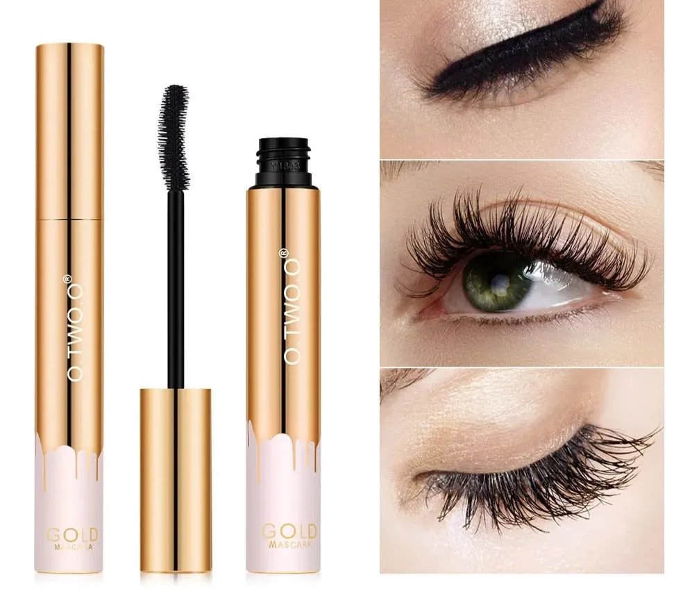 Flytonn Fall/Winter Ambiance  Mascara Waterproof 4D Silk Fiber Curling Volume Lashes Thick Lengthening  Nourish Eyelash Extension High Quality Makeup