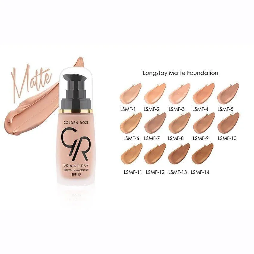 Golden Rose - Longstay Matte Foundation- 14