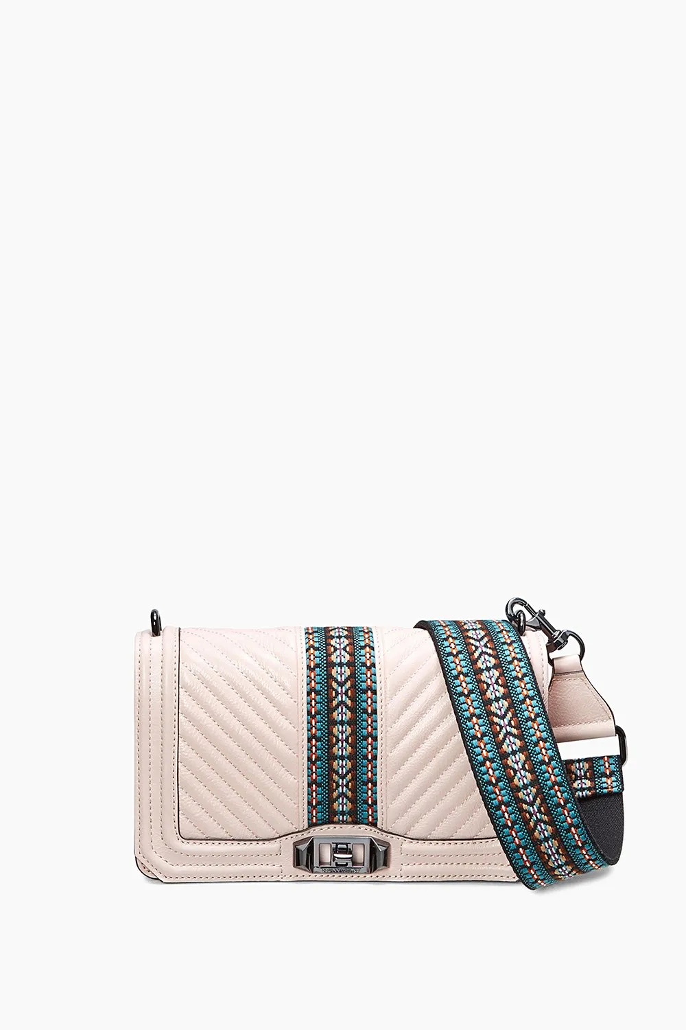 Jacquard Love Crossbody With Guitar Strap