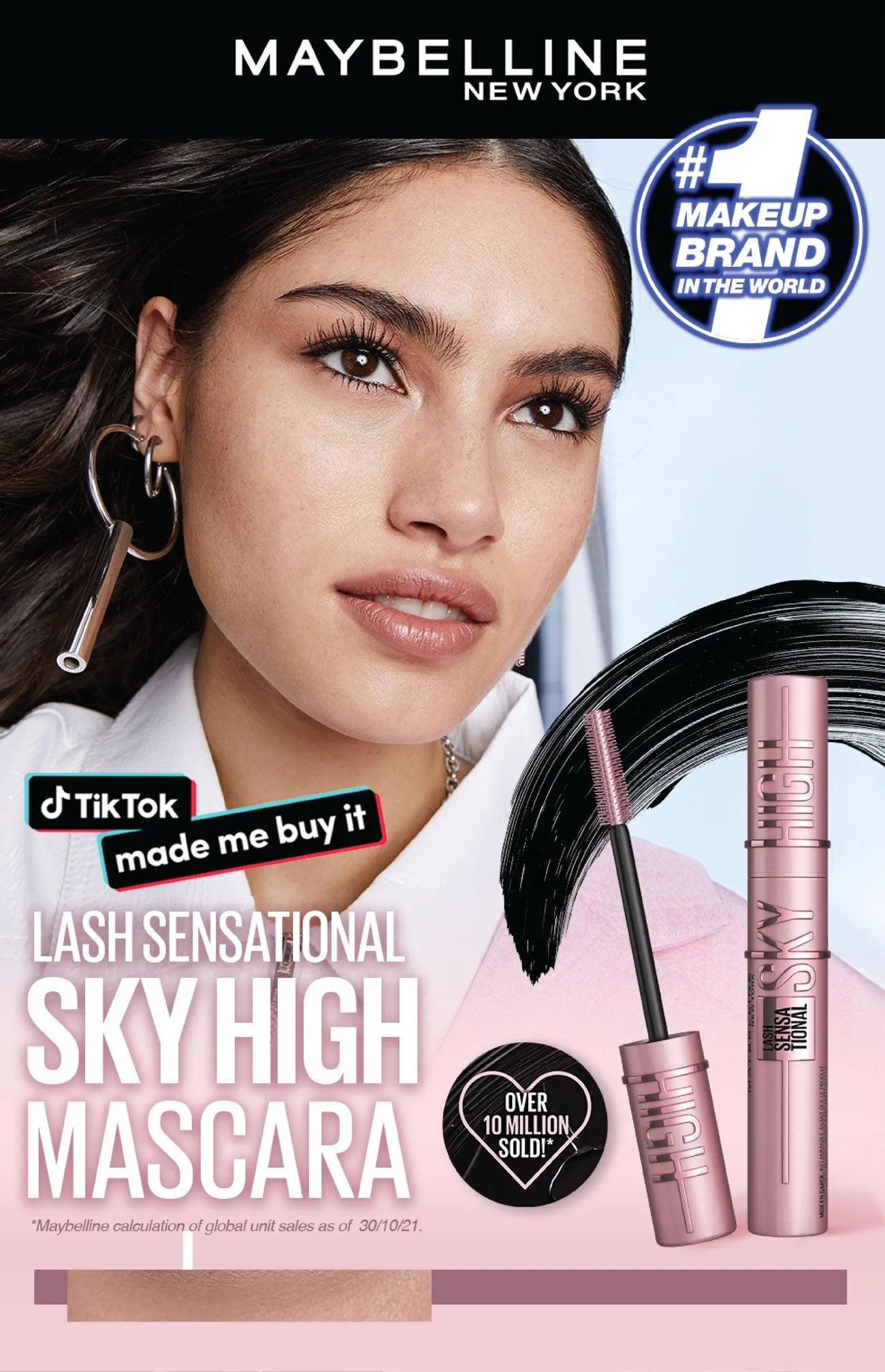 Maybelline New York Lash Sensational Sky High Mascara - Volumizing & Lengthening Black