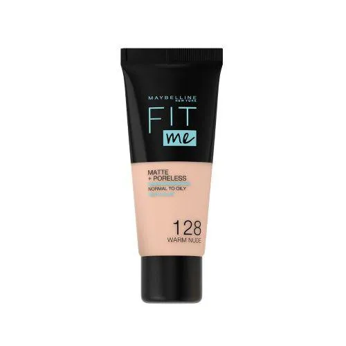 Maybelline NewYork Fit Me Matte & Poreless Foundation 128 Warm Nude