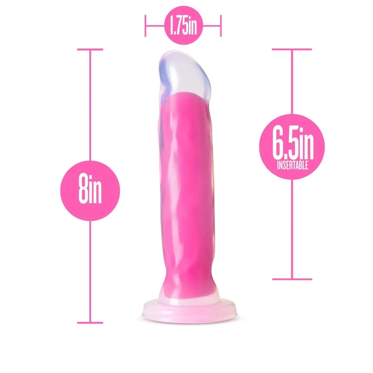 Neo Elite GLOW in the Dark Marquee - Dual Density Dildo