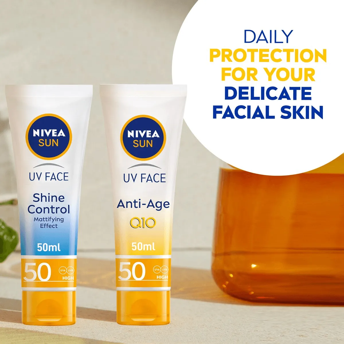 Nivea Sun Face Cream UV Anti-Age Sunscreen SPF50 - 50ml