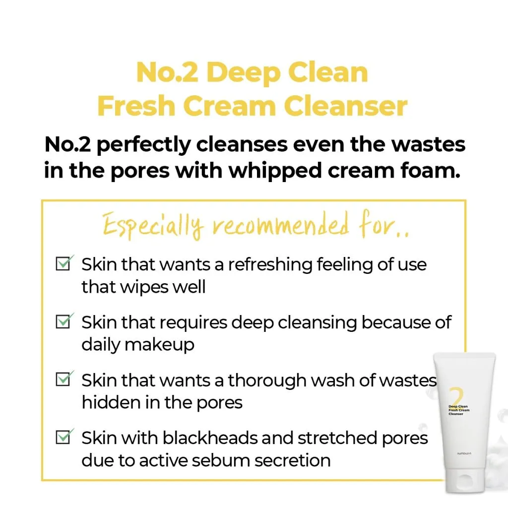 NUMBUZIN No.2 Deep Clean Fresh Cream Cleanser