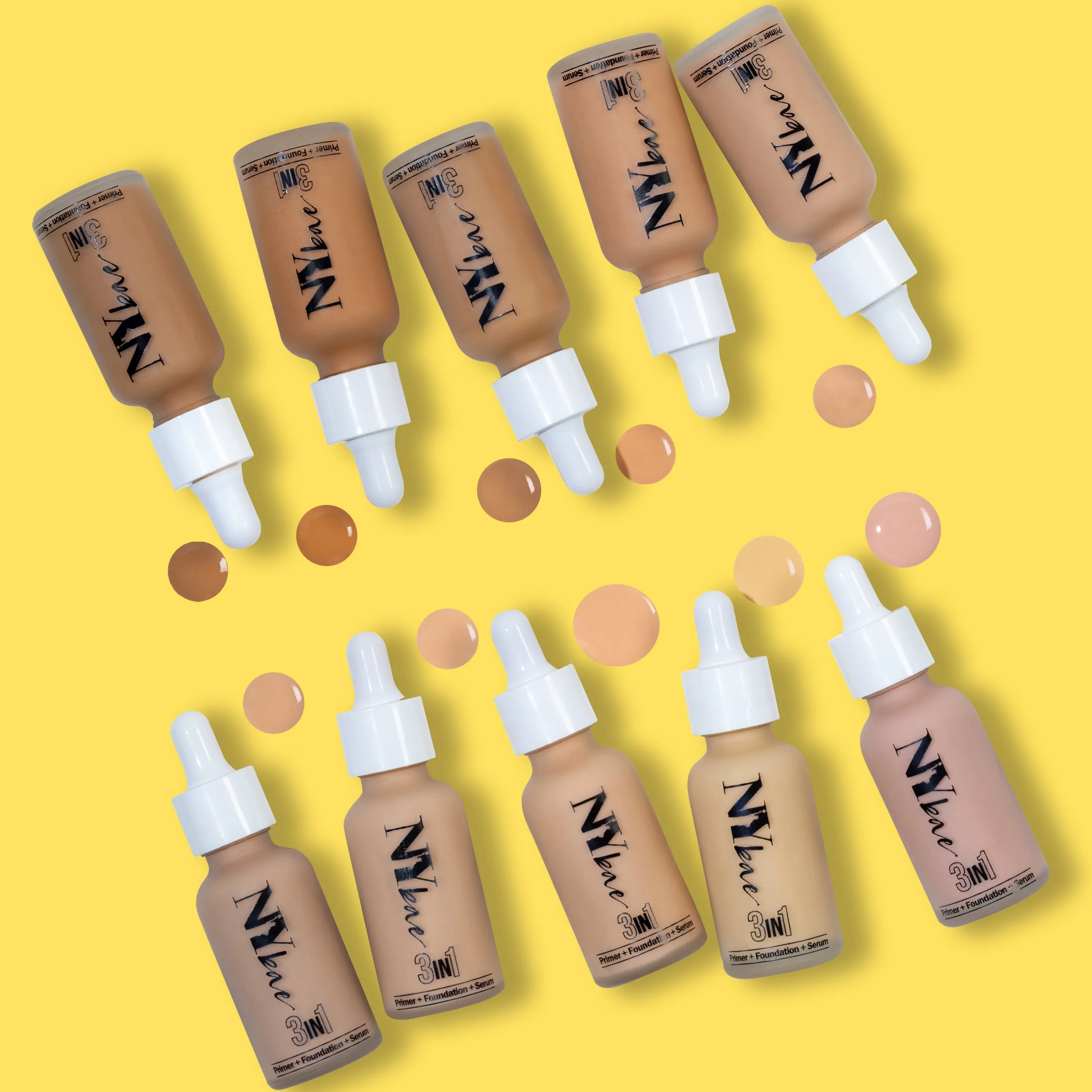 NY Bae 3IN1 Serum Foundation - Cool Vanilla 02 (30 ml) | Infused with Primer | Moisturising I Glowing Korean Skin I Celeb Glow | Dewy Makeup | Evens Skin Tone | Ultra Glow