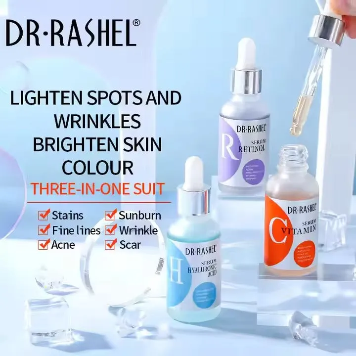 Pack of 3 - Dr. Rashel Complete Facial Serum Set