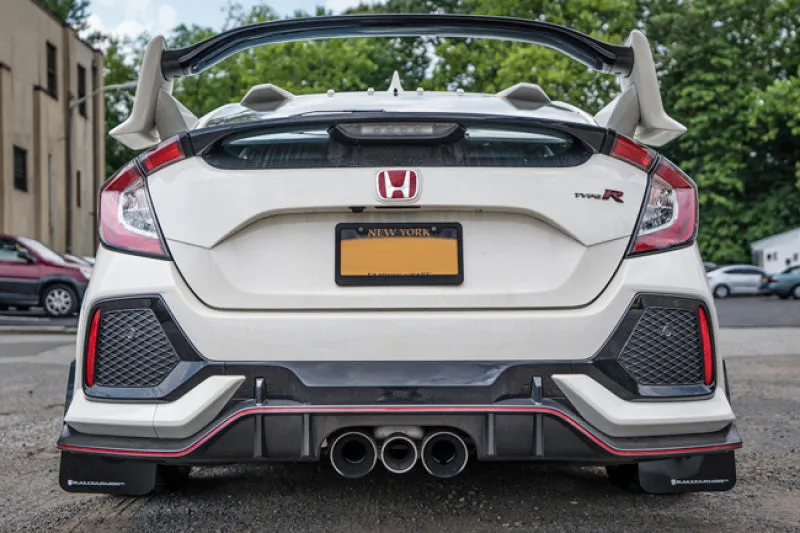 Rally Armor 17  Honda Civic Type R UR Red Mud Flap w/ Black Logo