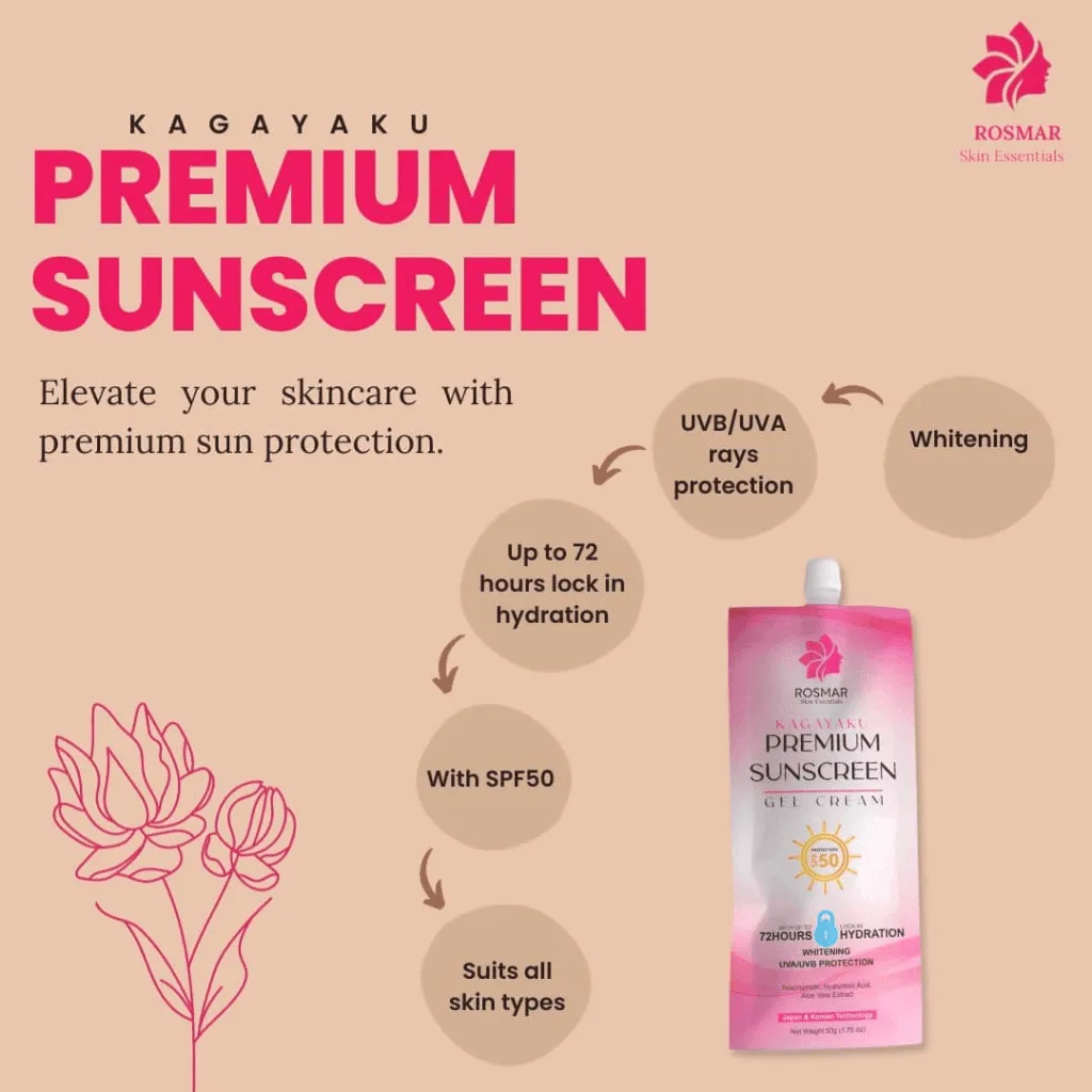 Rosmar Kagayaku Premium Sunscreen Gel Cream SPF50 - 50g