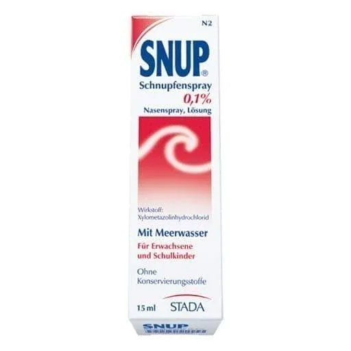 SNUP cold spray 0.1%, nasal spray and decongestant