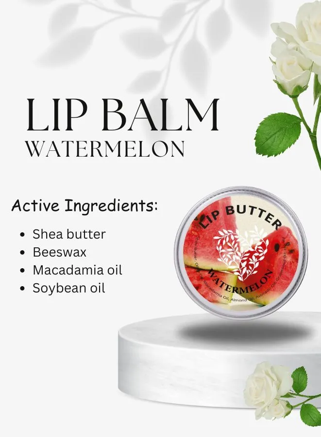 Soap&Friends 15 ml Watermelon Lip Balm and Scrub Set of 2